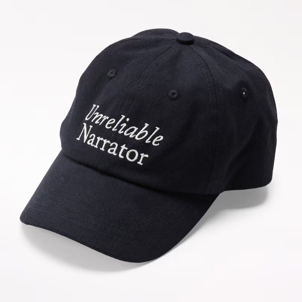 Indigo - Unreliable Narrator, Ball Cap (Black) NWT